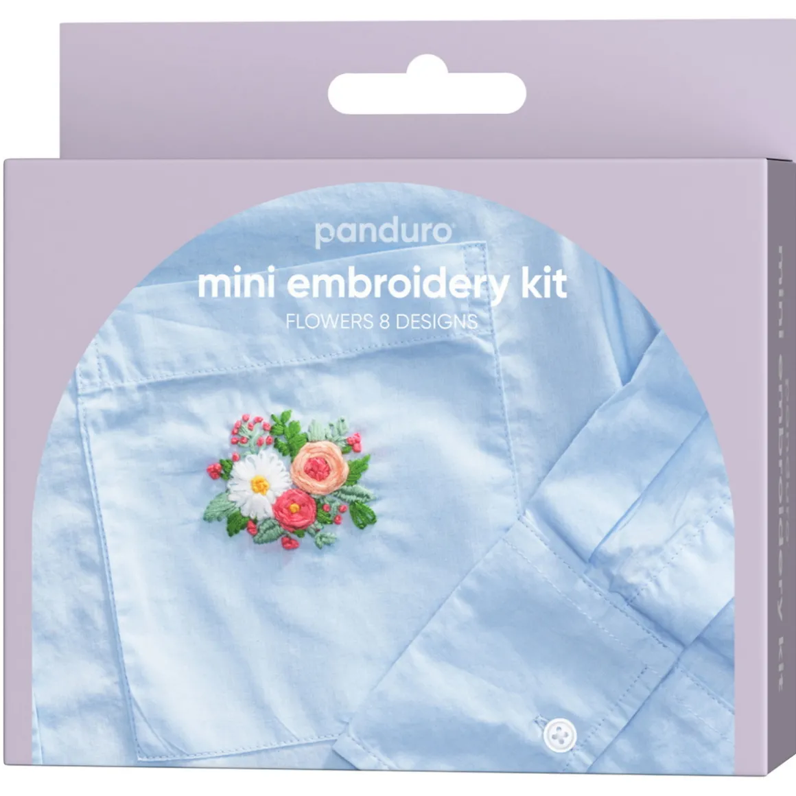 Mini broderisett blomster – alt for å brodere 8 ulike blomster på klærne dine