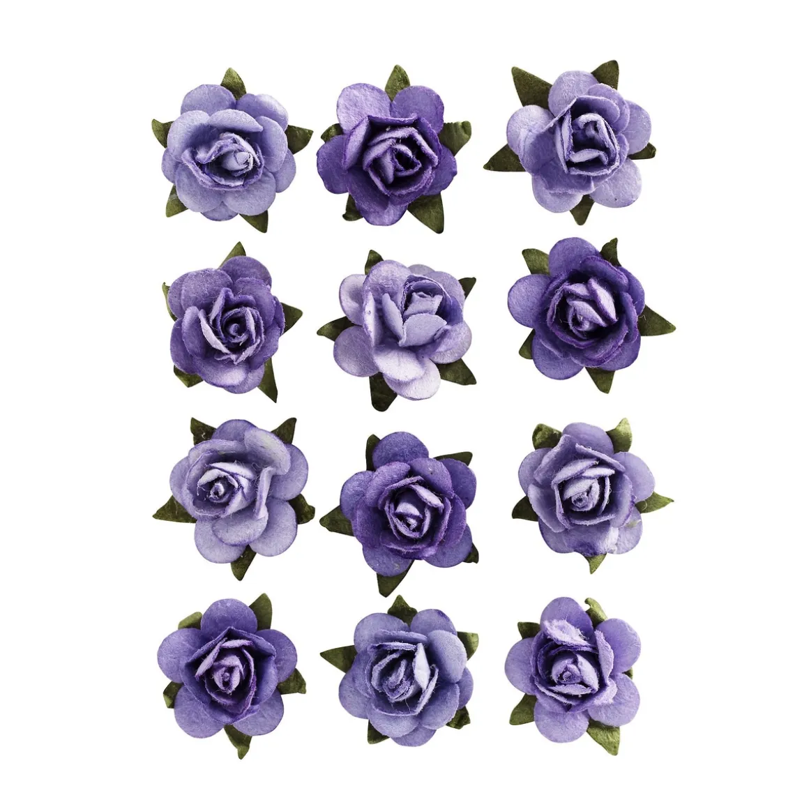 Miniroser papir Purple 12stk