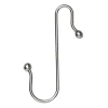 Mini S-kroker i metall med kuleformet ornament 40 stk. Lengde 35 mm