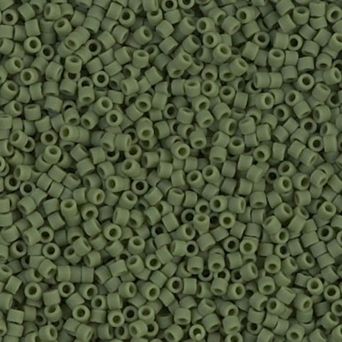 MIYUKI Delica 11/0 grønn 5 g – DB1585 Matted Opaque Avocado