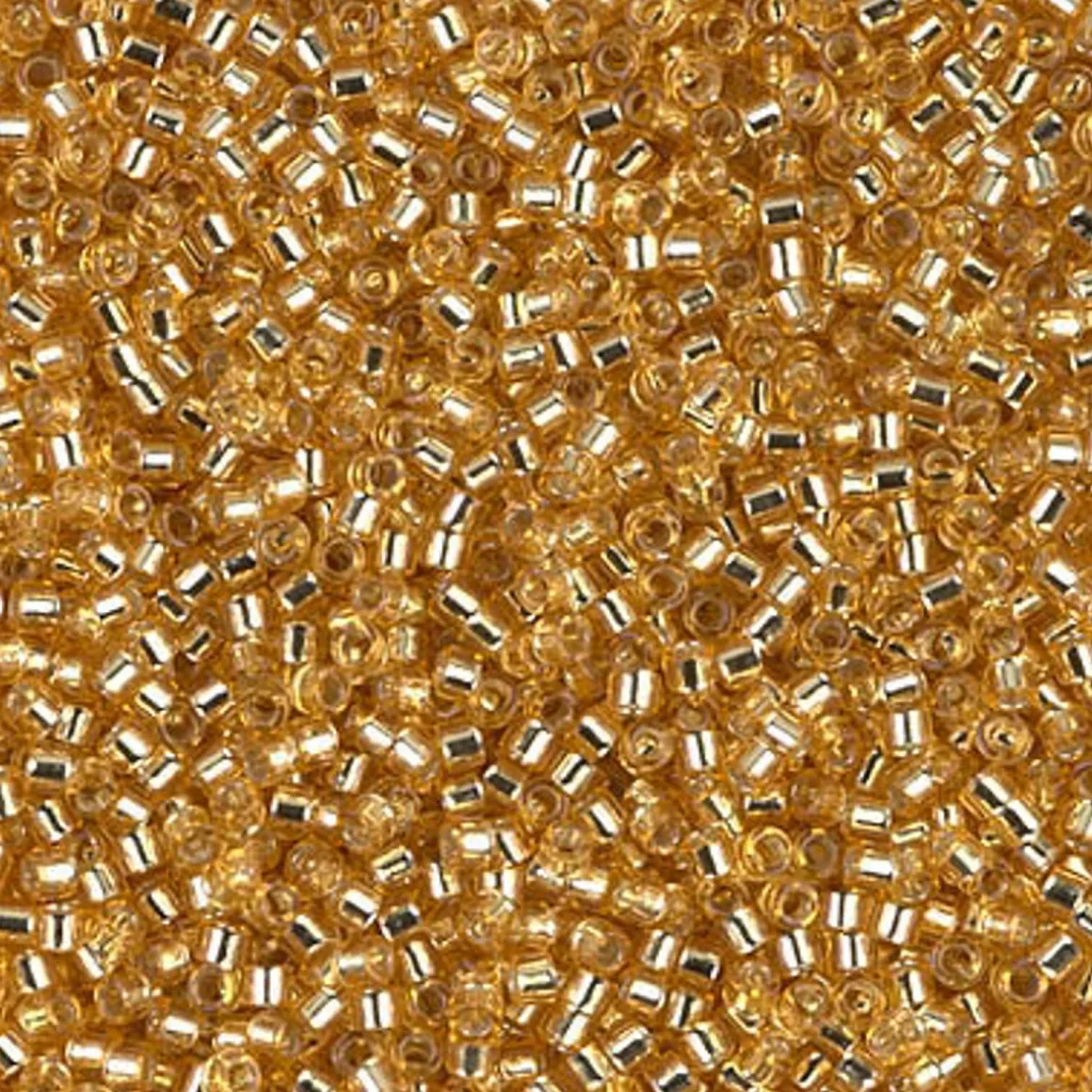 MIYUKI Delica 11/0 gull 5 g – DB0042 Silver Lined Gold