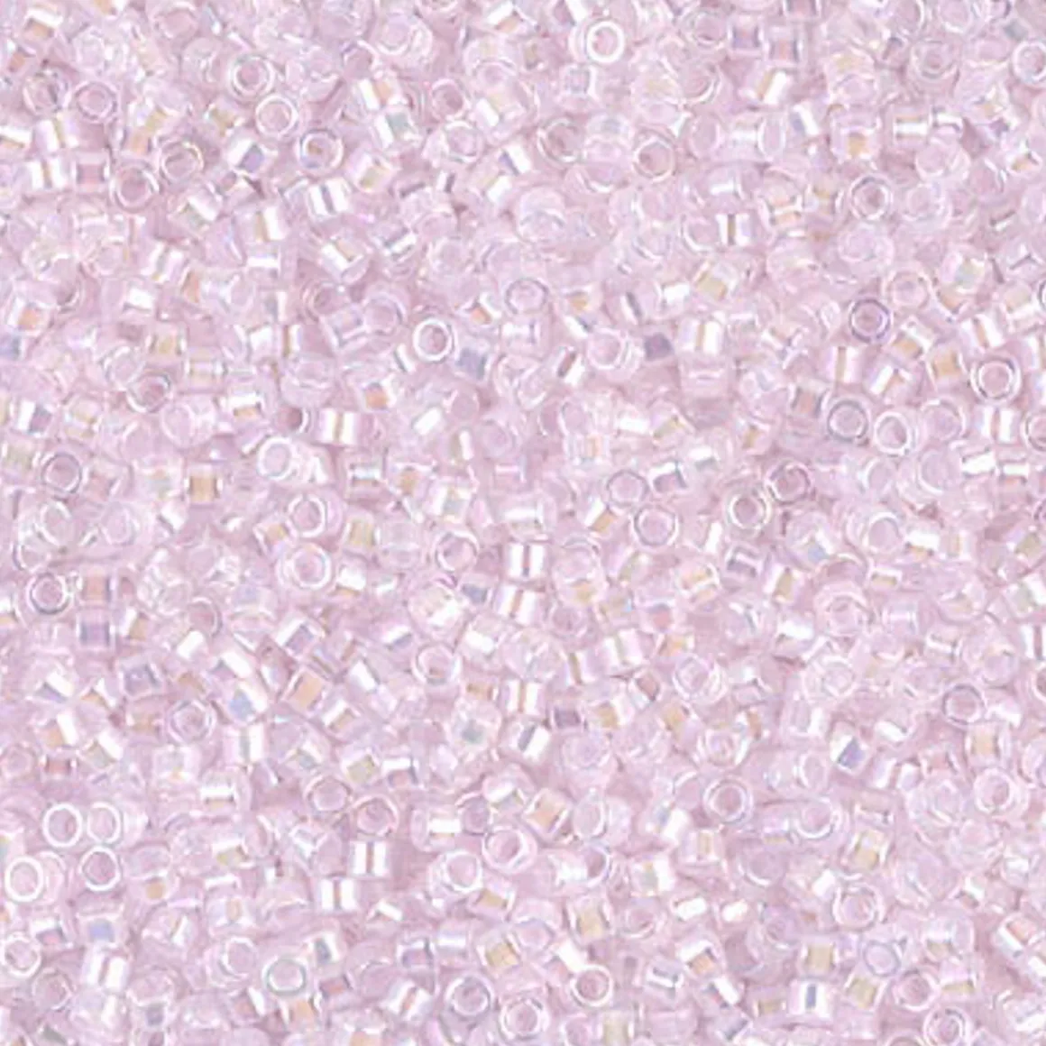MIYUKI Delica 11/0 rosa tr 5 g – DB0055 Lined Pale Pink AB