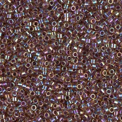 MIYUKI Delica 11/0 topaz 5 g – DB0091 Cranberry Lined Light Cranberry Topaz AB
