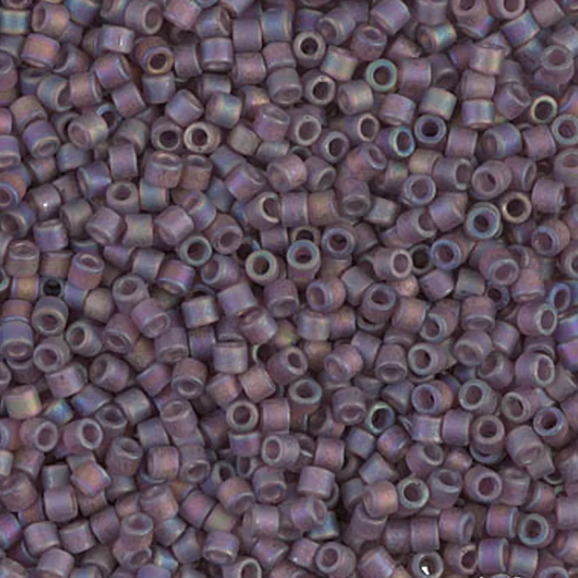 MIYUKI Delica mørk lilla 5g – DBM0869 Matte Transparent Mauve AB