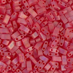 MIYUKI Half Tila matt rød gl 5g – HTL0140FR Matte Red Rainbow