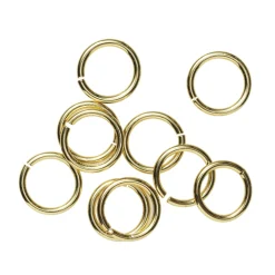 Motringer Ø5 mm – messing belagt med 9 karat gull, 10 stk.