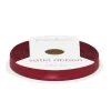 Mørkerødt satengbånd – 6 mm bredt og 8 meter langt