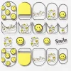 Neglstickers smiley – 20 neglklistremerker med smilefjes, tekst og små miniperler