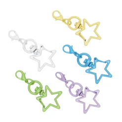 Nøkkelringer Stjerne 5-pk