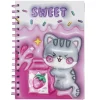 Notatbok Sweet A5 – søt spiralbundet skrivebok med 80 linjerte ark, 80 g/m².