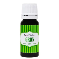 Næringsmiddelfarge, dropsfarge 10 ml grønn