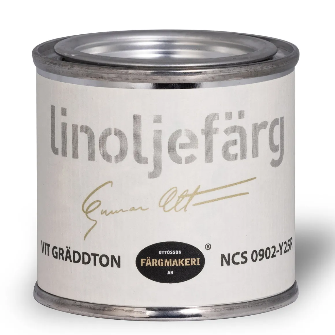 Ottossons Färgmakeri linoljemaling 100 ml, Kremhvit 0902-Y25R