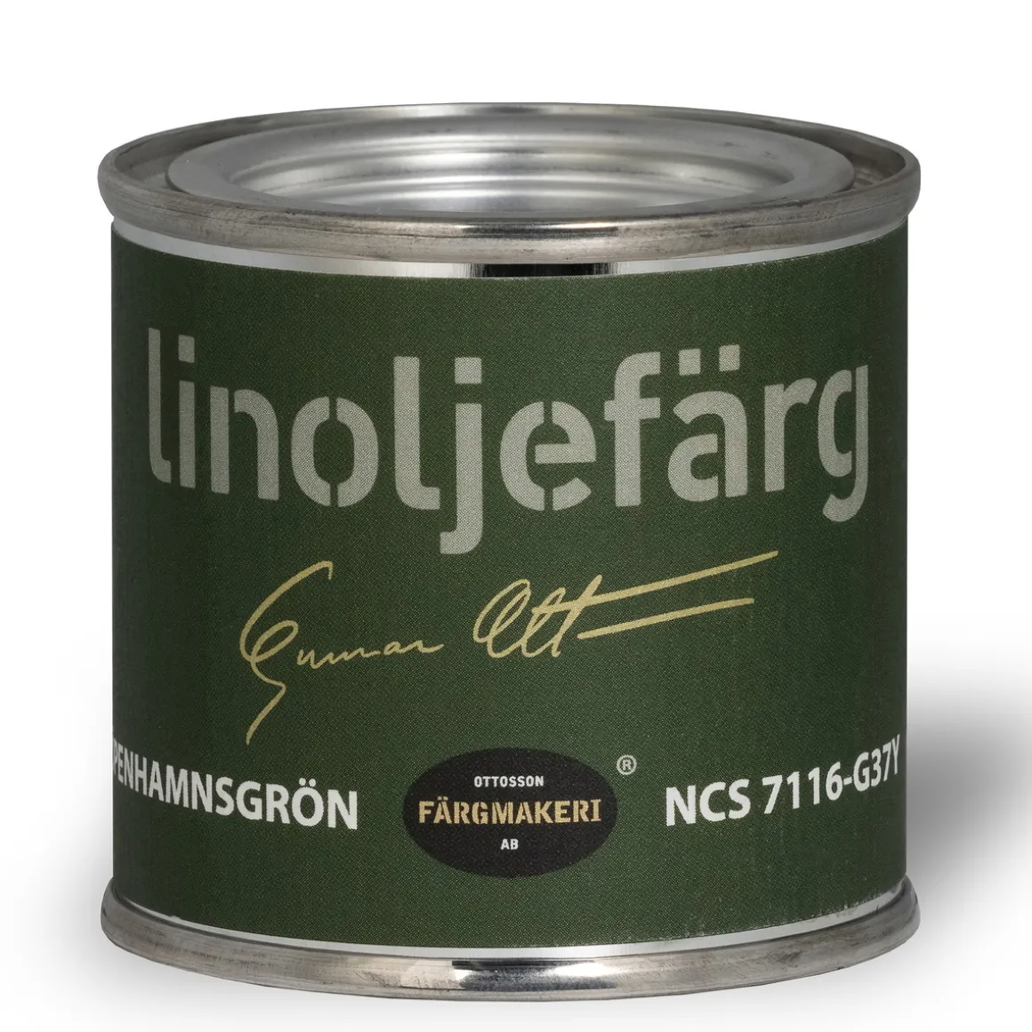 Ottossons Färgmakeri linoljemaling 100 ml, Københavngrønn 7116-G37Y