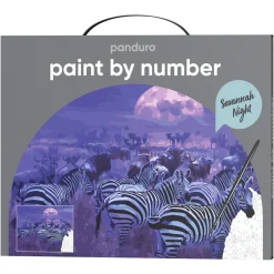 Paint by number / mal etter tall – korallrev, 28×35,5 cm + 20 farger og 3 pensler