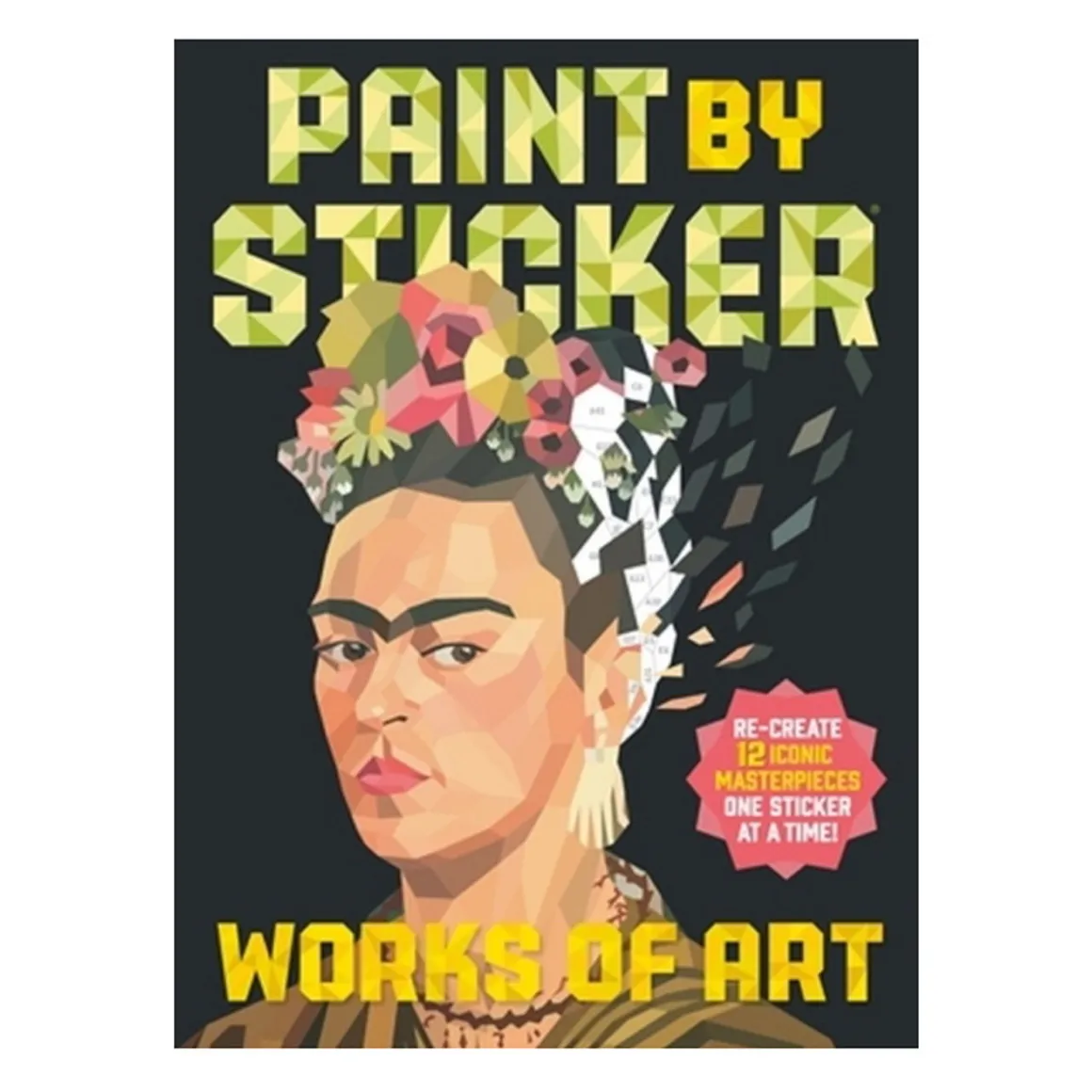 Paint by sticker works of art, fargelegg 12 kjente kunstverk med klistremerker