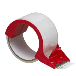 Pakktape med holder og avrivning i metall, beregnet for +Ø8 cm taperuller