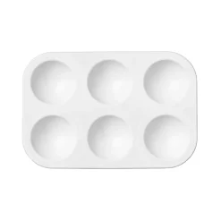 Palett av plast 13x9 cm 6 rom