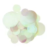 Paljetter, iriserende og transparente, diameter 2,5 og 4 cm. 160 stk.