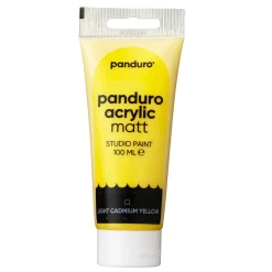 Panduro Acrylic akrylmaling, matt 100 ml – Light yellow cadmium hue