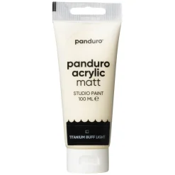 Panduro Acrylic akrylmaling, matt 100 ml – Titanium buff light