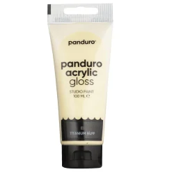 Panduro Acrylic akrylmaling, blank 100 ml – Titanium buff