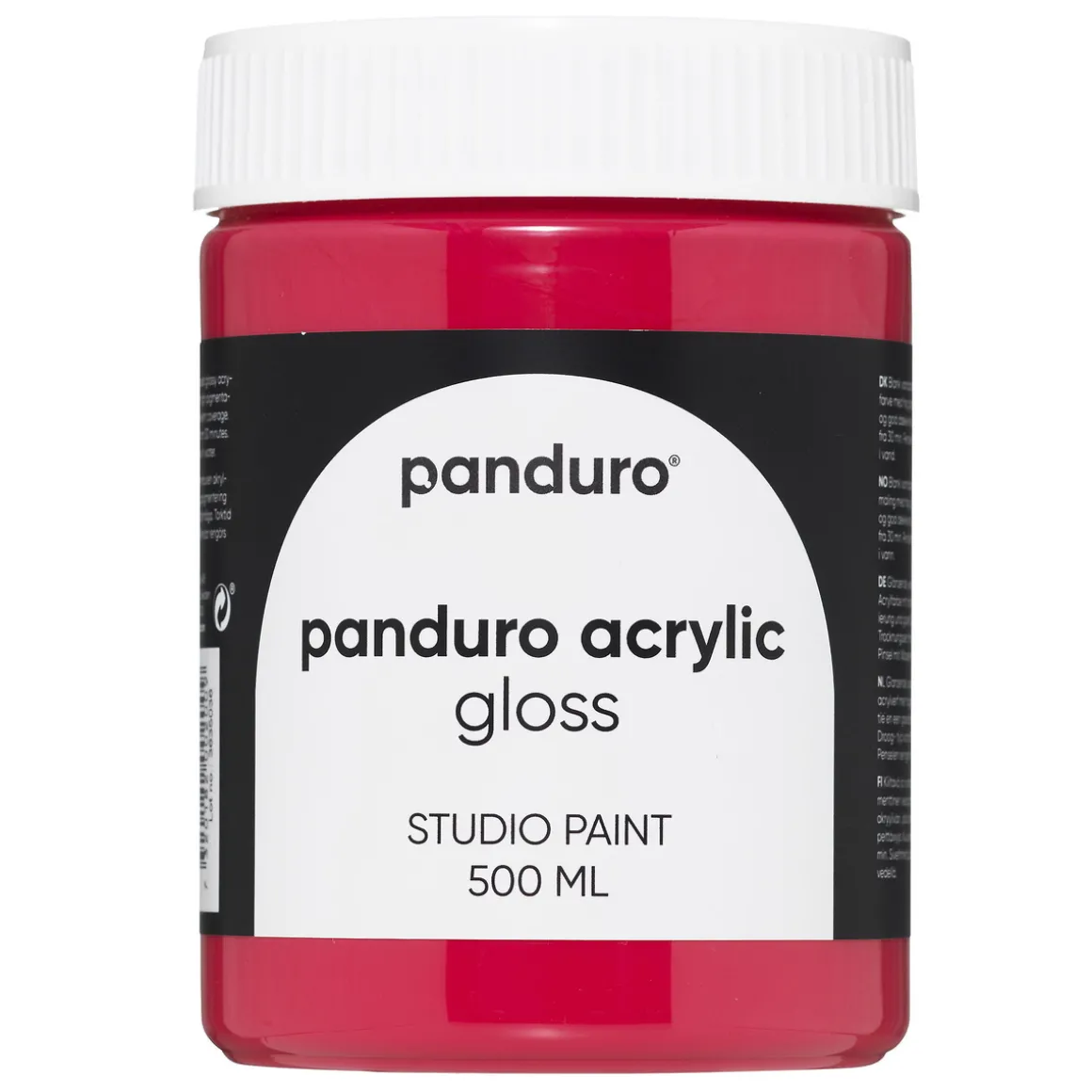 Panduro Acrylic Gloss blank akrylmaling 500 ml Primary Red