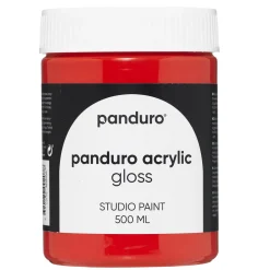 Panduro Acrylic Gloss blank akrylmaling 500 ml Vermillion