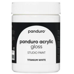 Panduro Acrylic Gloss blank akrylmaling 500 ml Titanium white