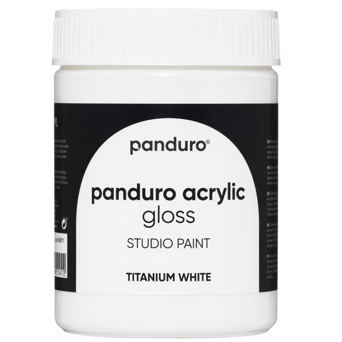 Panduro Acrylic Gloss blank akrylmaling 500 ml Titanium white