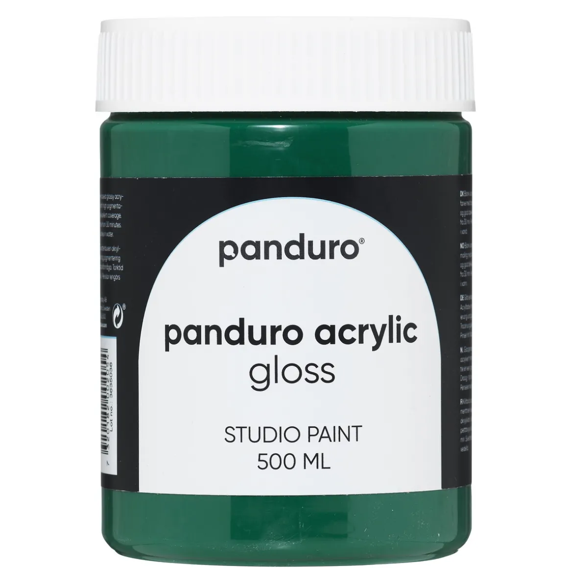 Panduro Acrylic Gloss blank akrylmaling 500 ml Emerald green