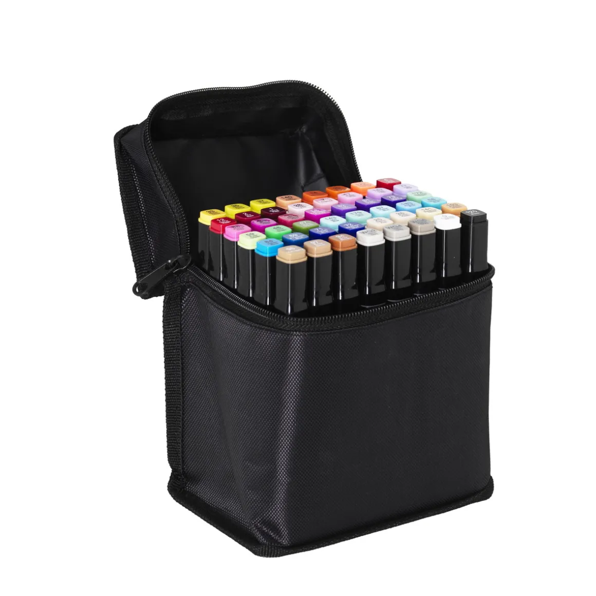 Panduro Colour Marker Basic 48 – tusjer med to tupper, med rund og skråskåret spiss