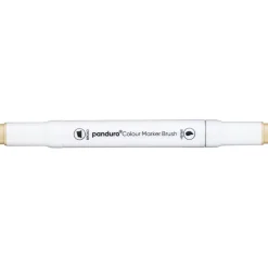 Panduro Colour Marker Brush, penselspiss og skråskjært spiss – Yellow 34