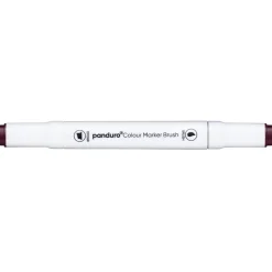 Panduro Colour Marker Brush, penselspiss og skråskjært spiss – Wine red 1