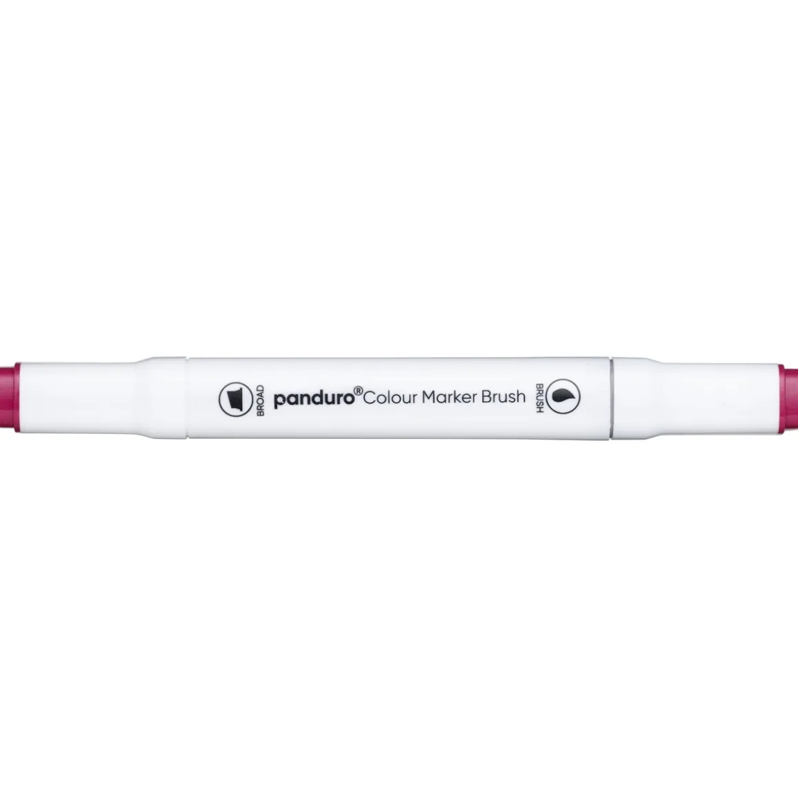 Panduro Colour Marker Brush, penselspiss og skråskjært spiss – Deep red 10