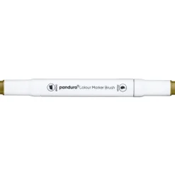 Panduro Colour Marker Brush, penselspiss og skråskjært spiss – Vivid green 46