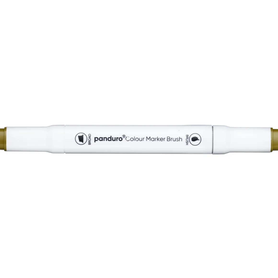 Panduro Colour Marker Brush, penselspiss og skråskjært spiss – Vivid green 46