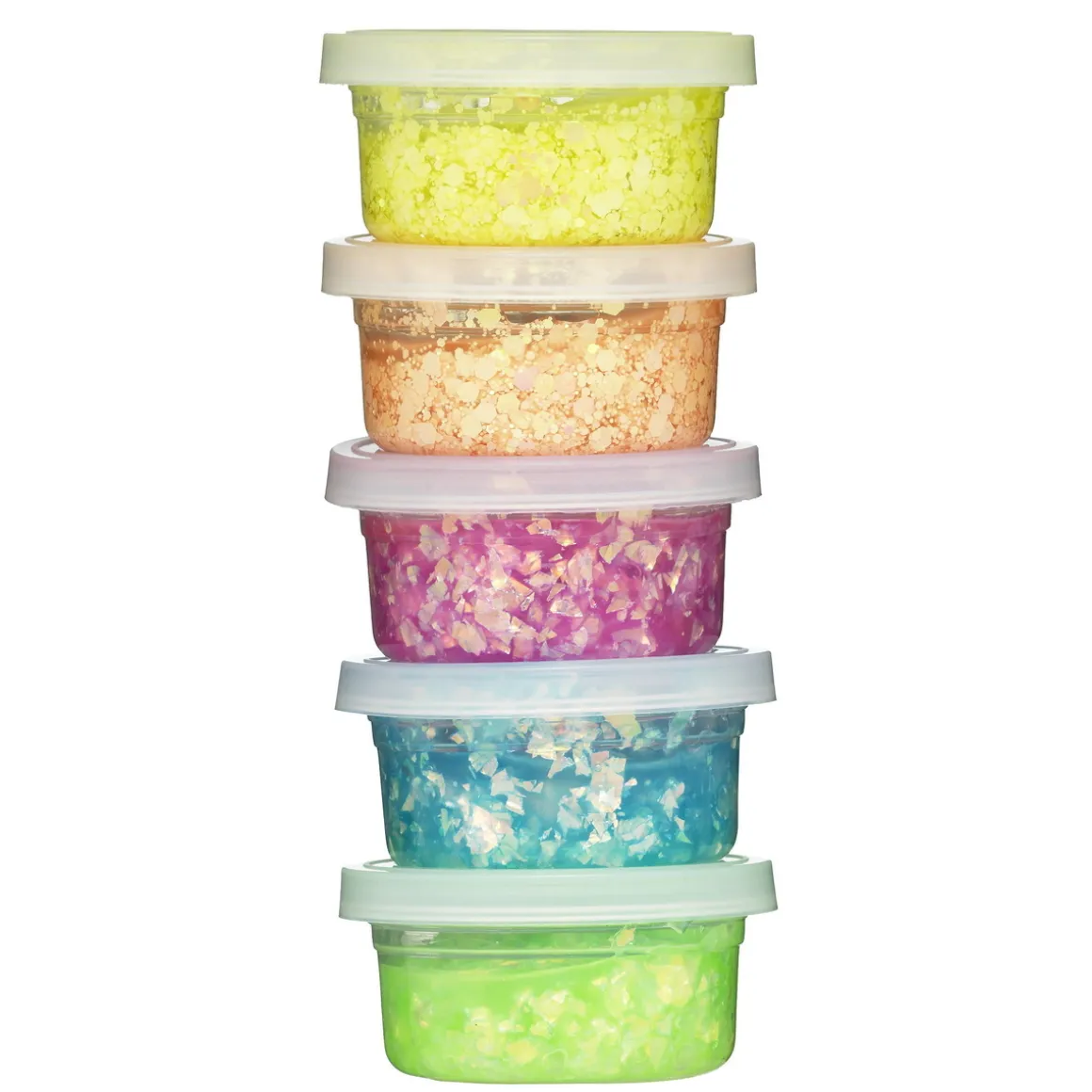 Panduro Dough Glitter 5-pakning, 5×20 gram glitrende lekeleire