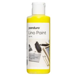 Panduro Lino Paint, vannbasert linoleumsmaling, gul 80 ml