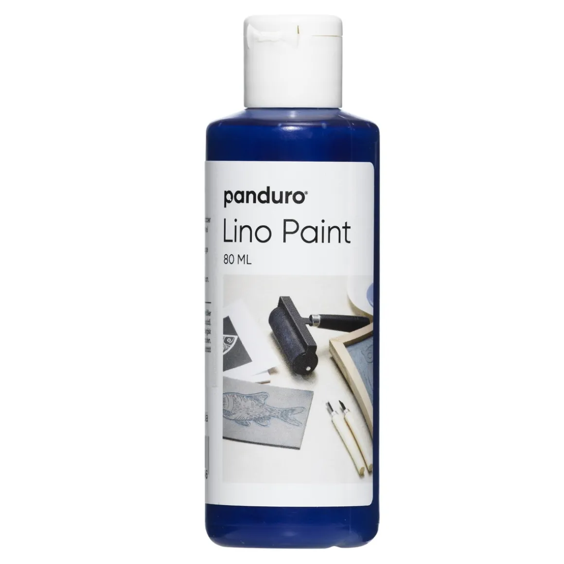 Panduro Lino Paint, vannbasert linoleumsmaling, blå 80 ml