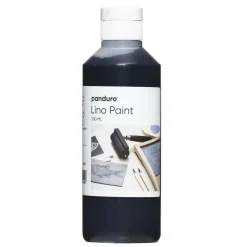 Panduro Lino Paint, vannbasert linoleumsmaling, svart 250 ml