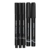 Panduro tusjpenner 0,5 mm, 1 mm, penselspiss, 4 mm skråskjært spiss og 1 mm rund spiss, svart, 5-pakning