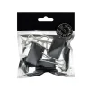 Papirklemme svart 41 mm 3 stk.