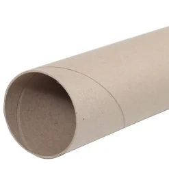 Papprør av naturfarget papp – lengde 75 cm, Ø8 cm