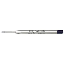 Parker Ballpoint refill svart, komplett fargepatron med ny spiss