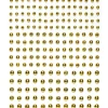 Pearl stickers gull – 420 gullglinsende perleklistremerker. Ø4, 5, 6 mm