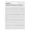 Pearl Stickers / Rhinestonehjerter – miks med 496 hjerter og perler med diameter 2–6 mm