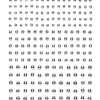 Pearl stickers sølv – 420 sølvglinsende perleklistremerker. Ø4, 5, 6 mm