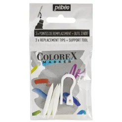 Pebeo Colorex Marker Nibs – erstatningsspisser for markers, 3-pakning penselspisser
