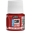 Pebeo Cuir Leather 45 ml lærfarge, farger også PU-lær – rød, matt satengfinish