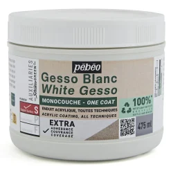 Pebeo Gesso white 475 ml – hvit gesso for grunnmaling / grunning